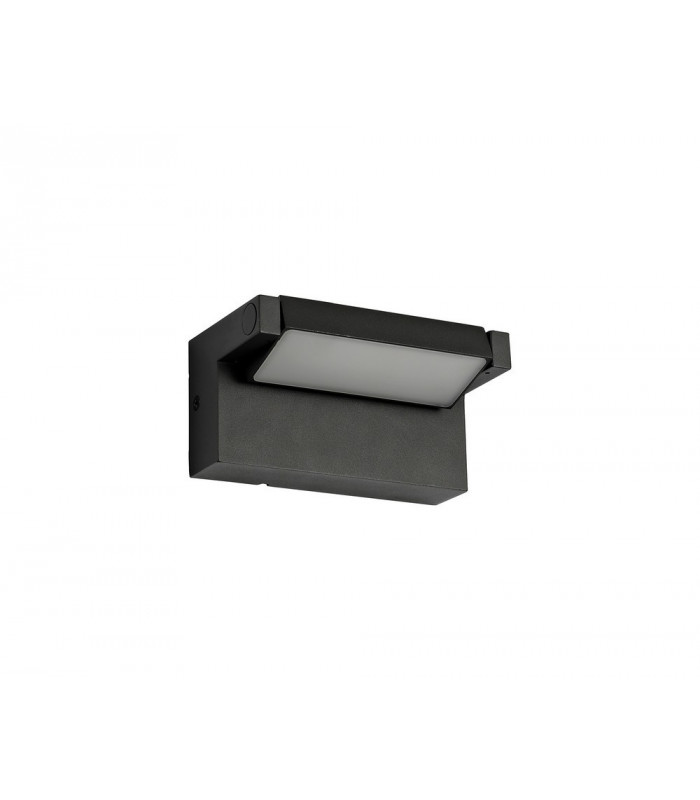Wall Down Lamp Adjustable, 1 x 10W LED, 3000K, 720lm, IP54, Graphite Black