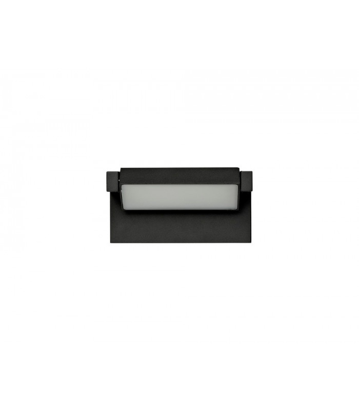 Wall Down Lamp Adjustable, 1 x 10W LED, 3000K, 720lm, IP54, Graphite Black