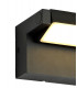 Wall Down Lamp Adjustable, 1 x 10W LED, 3000K, 720lm, IP54, Graphite Black