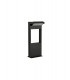 Short Bollard Post, 1 x 10W LED, 3000K, 720lm, IP54, Graphite Black