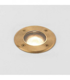1 Light Coastal Ground Light Natural Brass IP65, GU10