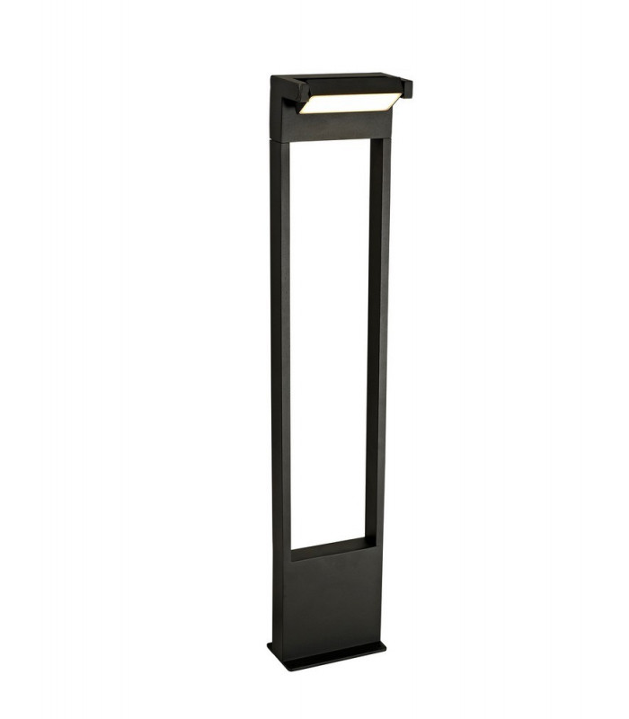 Tall Bollard Post, 1 x 10W LED, 3000K, 720lm, IP54, Graphite Black