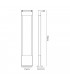 Tall Bollard Post, 1 x 10W LED, 3000K, 720lm, IP54, Graphite Black