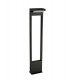 Tall Bollard Post, 1 x 10W LED, 3000K, 720lm, IP54, Graphite Black