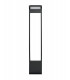 Tall Bollard Post, 1 x 10W LED, 3000K, 720lm, IP54, Graphite Black