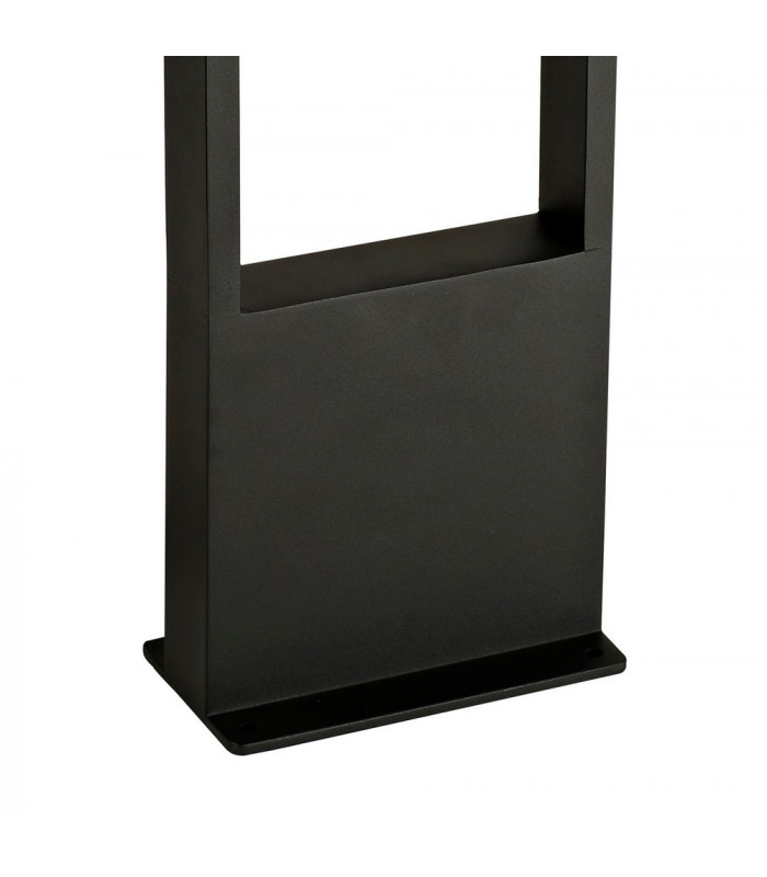 Tall Bollard Post, 1 x 10W LED, 3000K, 720lm, IP54, Graphite Black