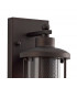 Small Wall Lantern Lamp, 1 x E27, Antique Bronze, Clear Glass, IP54