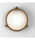 1 Light Outdoor Coastal Bulkhead Wall Light Antique Brass IP65, E27
