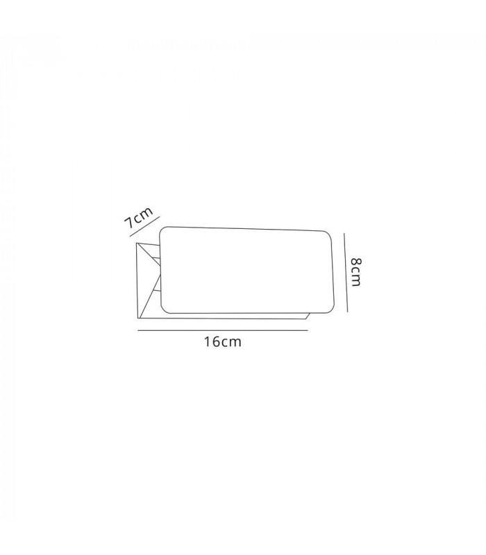 Up & Downward Lighting Wall Lamp, 1 x 5W LED, 3000K, 190lm, IP54, Anthracite