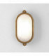 1 Light Outdoor Coastal Bulkhead Wall Light Antique Brass IP65, E27