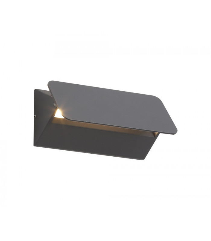Up & Downward Lighting Wall Lamp, 1 x 5W LED, 3000K, 190lm, IP54, Anthracite