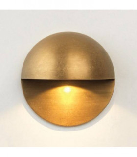 LED 1 Light Outdoor Wall Light Antique Brass IP65