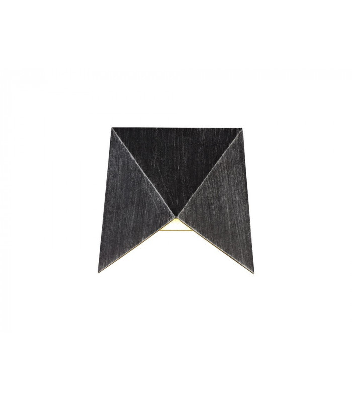Wall Down Lamp, 1 x 7W LED, 3000K, 610lm, IP54, Black, Silver
