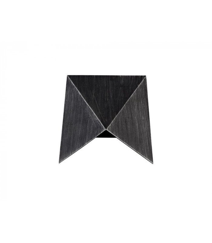 Wall Down Lamp, 1 x 7W LED, 3000K, 610lm, IP54, Black, Silver