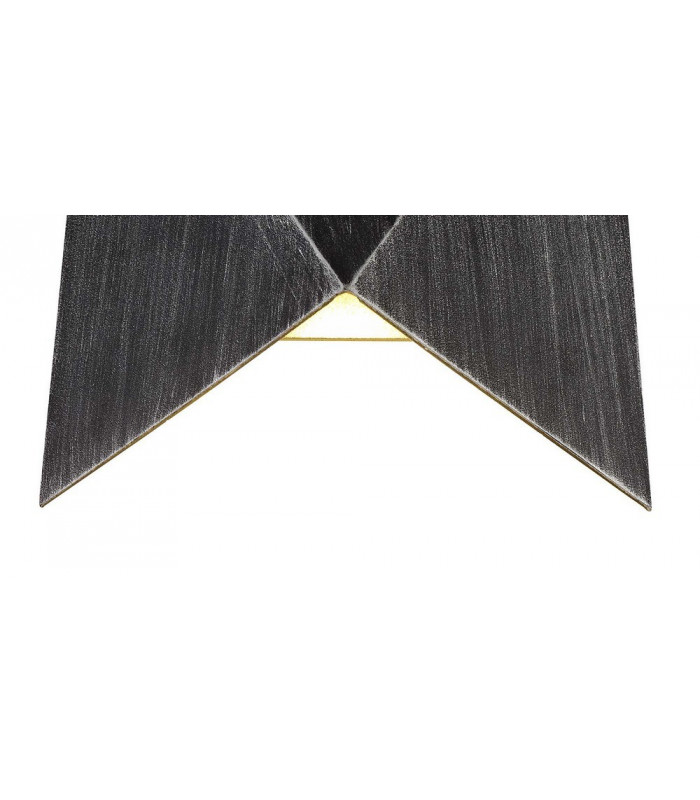 Wall Down Lamp, 1 x 7W LED, 3000K, 610lm, IP54, Black, Silver