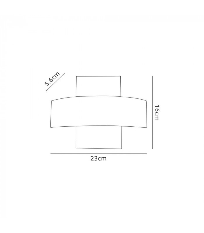 Up & Downward Lighting Wall Lamp, 2 x 5W LED, 3000K, 850lm, IP54, Sand White