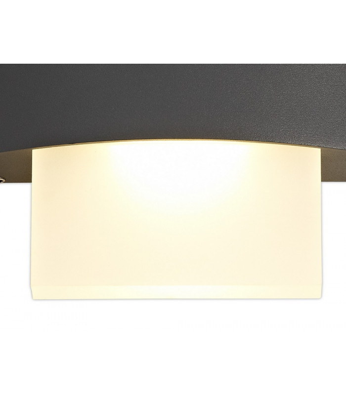 Up & Downward Lighting Wall Lamp, 2 x 5W LED, 3000K, 850lm, IP54, Anthracite