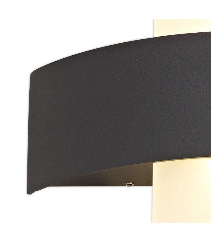 Up & Downward Lighting Wall Lamp, 2 x 5W LED, 3000K, 850lm, IP54, Anthracite