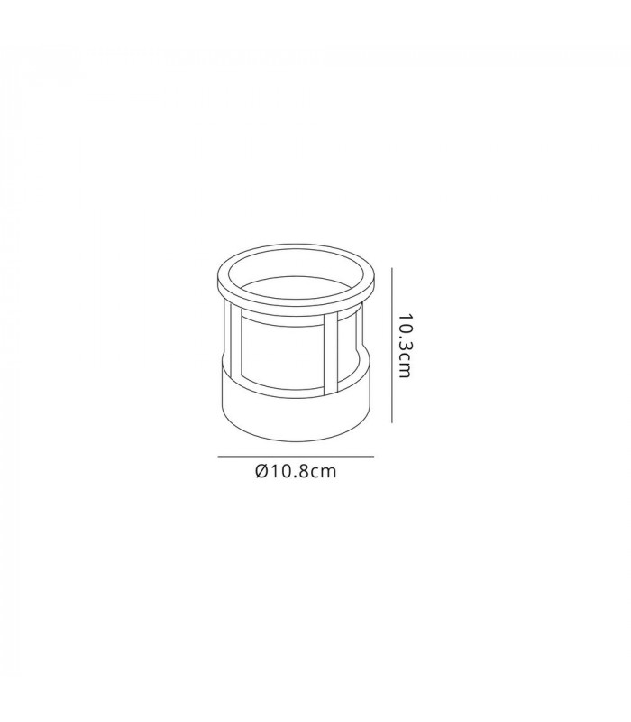 Round Downlight, 1 x 6W LED, 3000K, 360lm, IP54, Anthracite