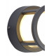 Round Downlight, 1 x 6W LED, 3000K, 360lm, IP54, Anthracite