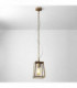 1 Light Outdoor Ceiling Pendant Light Antique Brass, E27