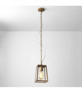 1 Light Outdoor Ceiling Pendant Light Antique Brass, E27