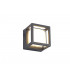 Square Downlight, 1 x 6W LED, 3000K, 360lm, IP54, Anthracite