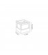 Square Downlight, 1 x 6W LED, 3000K, 360lm, IP54, Anthracite