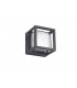 Square Downlight, 1 x 6W LED, 3000K, 360lm, IP54, Anthracite