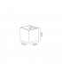 Up & Downward Lighting Wall Lamp, 2 x 3W LED, 3000K, 400lm, IP54, Black, Silver