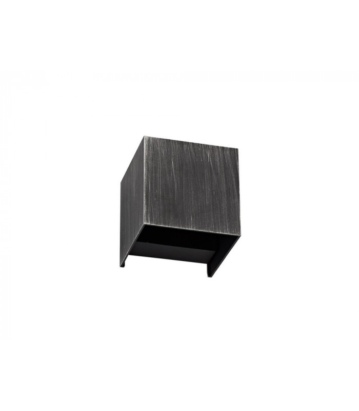 Up & Downward Lighting Wall Lamp, 2 x 3W LED, 3000K, 400lm, IP54, Black, Silver