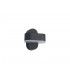 1 Light Adjustable Wall Lamp, 1 x 6W LED, 3000K, 400lm, IP54, Anthracite