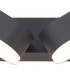 2 Light Adjustable Wall Lamp, 2 x 6W LED, 3000K, 780lm, IP54, Anthracite
