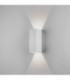 LED 1 Light Outdoor Large Up Down Wall Light Textured White IP65