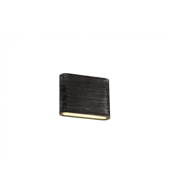 Up and Downward Lighting Wall Lamp, 2 x 3W LED, 3000K, 350lm, IP54, Black, Silver