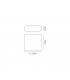 Up and Downward Lighting Wall Lamp, 2 x 3W LED, 3000K, 350lm, IP54, Black, Silver