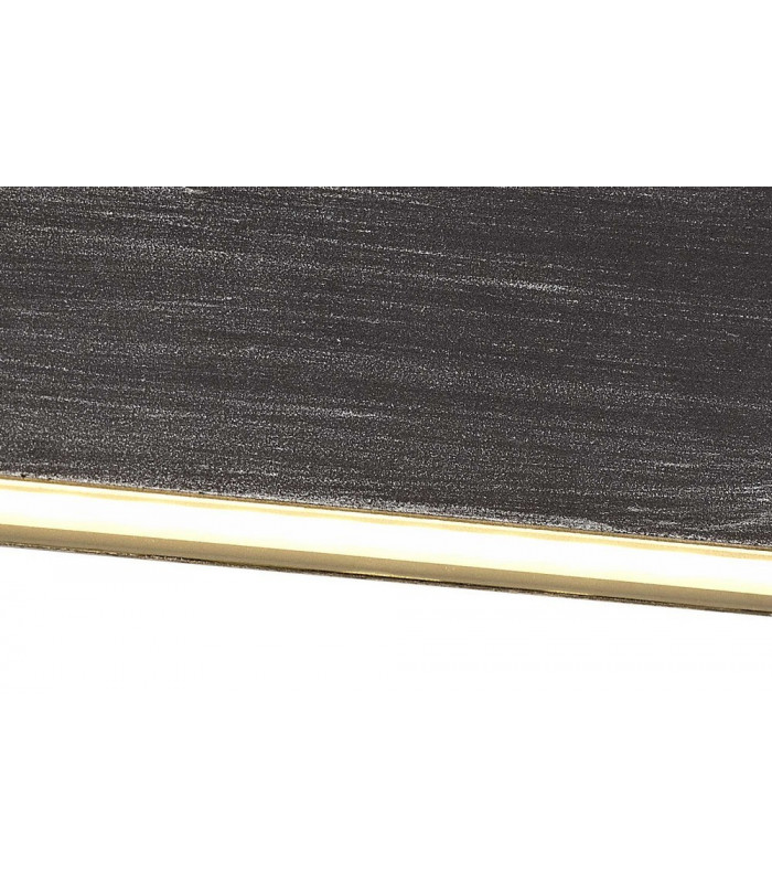 Up and Downward Lighting Wall Lamp, 2 x 6W LED, 3000K, 630lm, IP54, Black, Silver