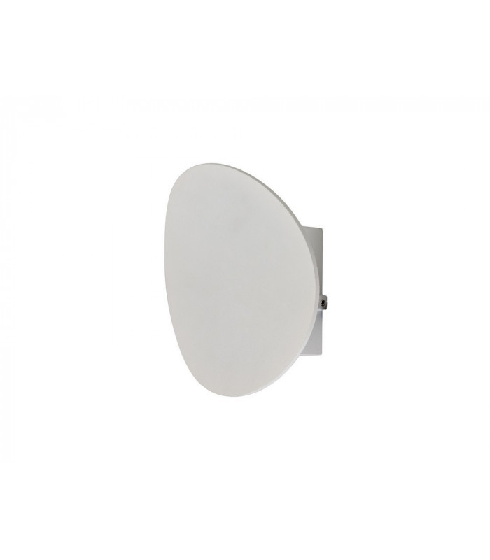 Flush Wall Lamp, 1 x 6W LED, 3000K, 700lm, IP54, Sand White