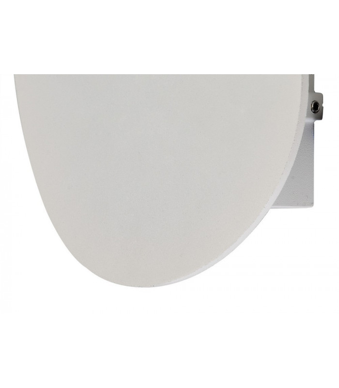 Flush Wall Lamp, 1 x 6W LED, 3000K, 700lm, IP54, Sand White