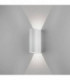 LED 1 Light Outdoor Large Up Down Wall Light Textured White IP65
