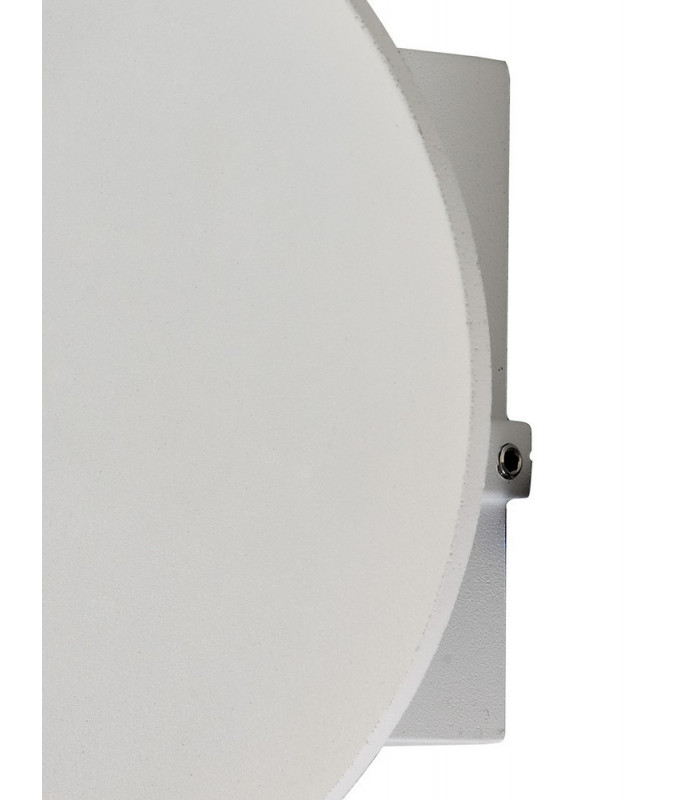 Flush Wall Lamp, 1 x 6W LED, 3000K, 700lm, IP54, Sand White