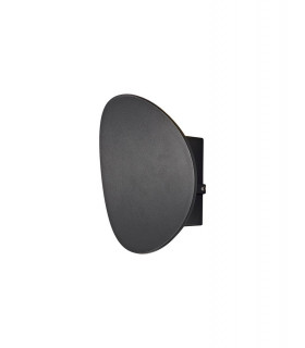 Flush Wall Lamp, 1 x 6W LED, 3000K, 700lm, IP54, Anthracite