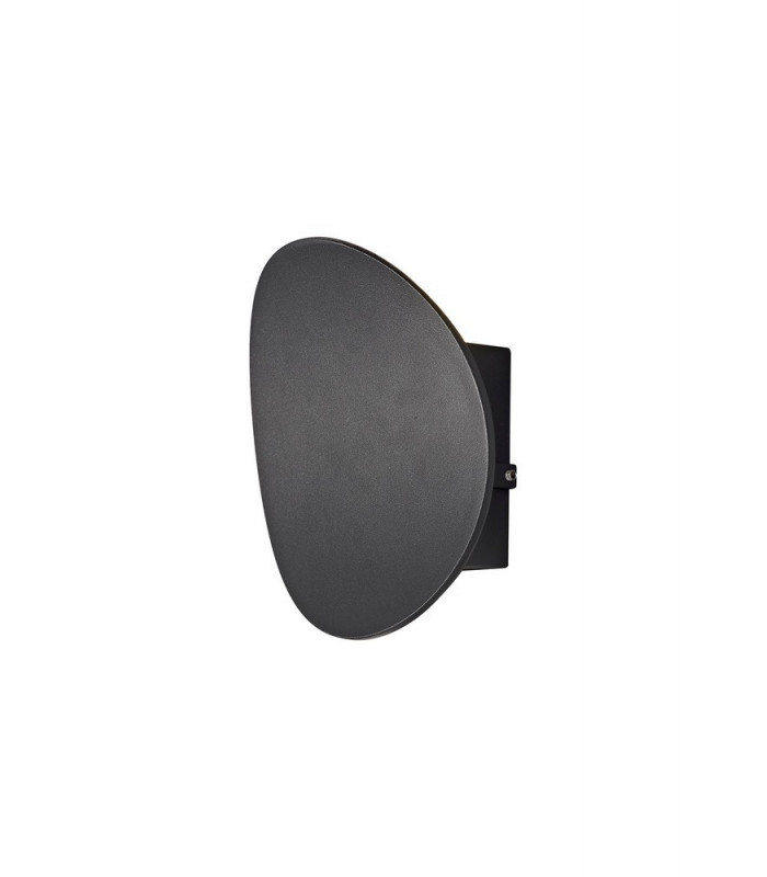 Flush Wall Lamp, 1 x 6W LED, 3000K, 700lm, IP54, Anthracite