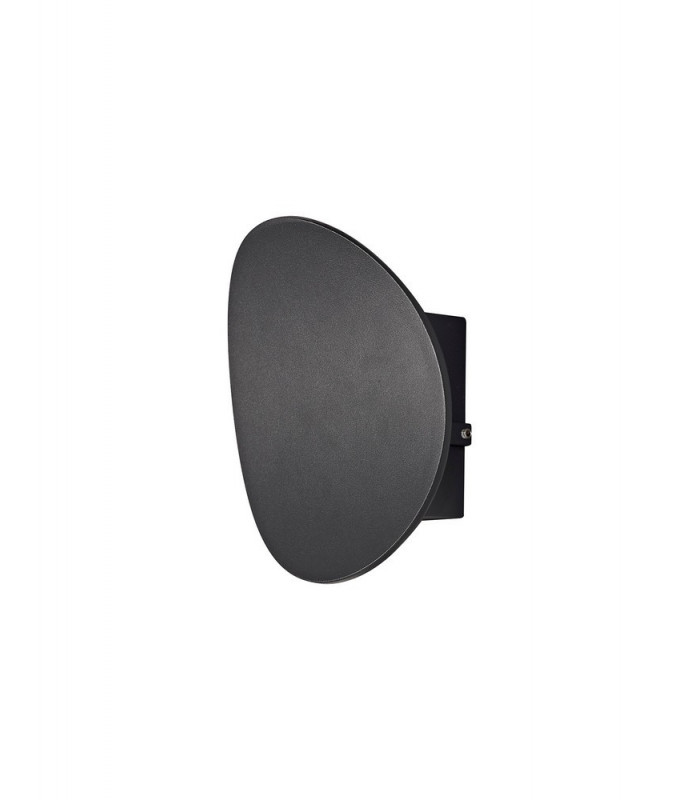 Flush Wall Lamp, 1 x 6W LED, 3000K, 700lm, IP54, Anthracite