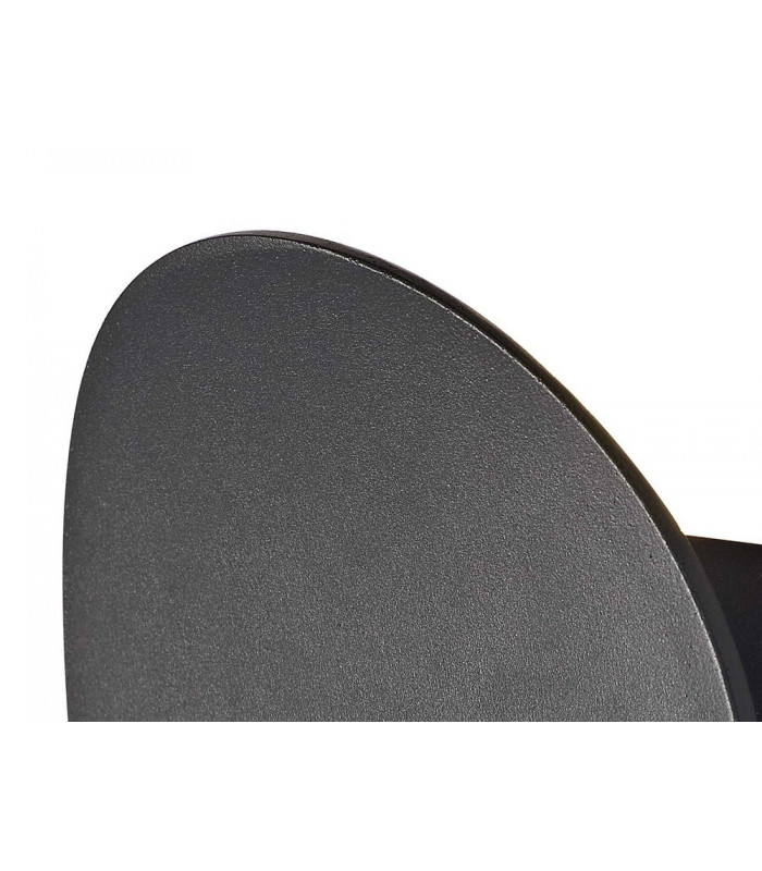 Flush Wall Lamp, 1 x 6W LED, 3000K, 700lm, IP54, Anthracite