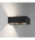 LED 1 Light Outdoor Up Down Wall Light Textured Black IP54