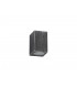 Rectangle Wall Down Lamp, 1 x GU10, IP54, Black, Silver