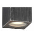 Rectangle Wall Down Lamp, 1 x GU10, IP54, Black, Silver