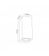 Rectangle Wall Lamp, 2 x GU10, IP54, Black, Silver