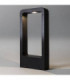 LED 1 Light Small Outdoor Bollard Light Textured Black IP54